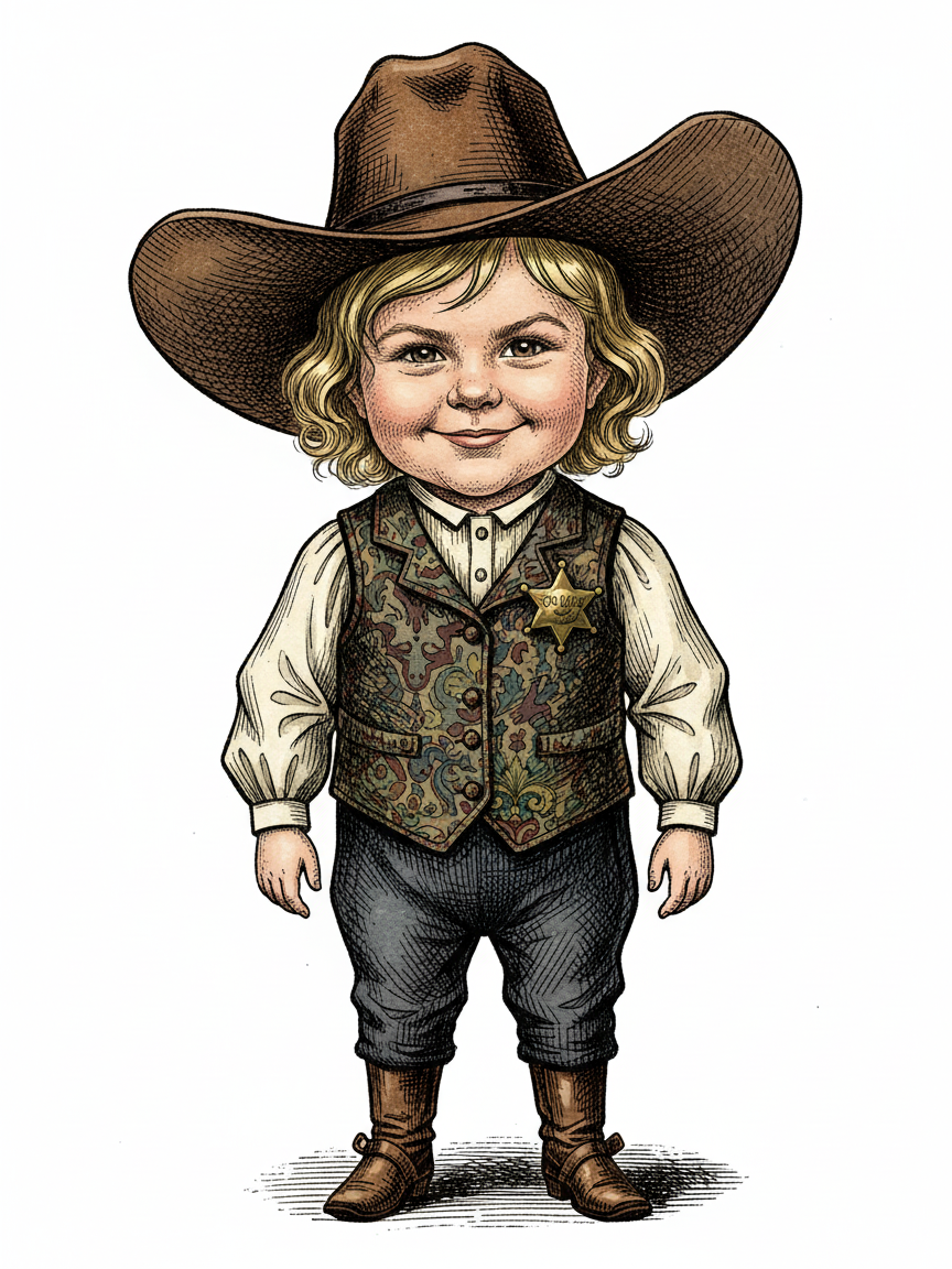 Sheriff Julia - Victorian Illustration