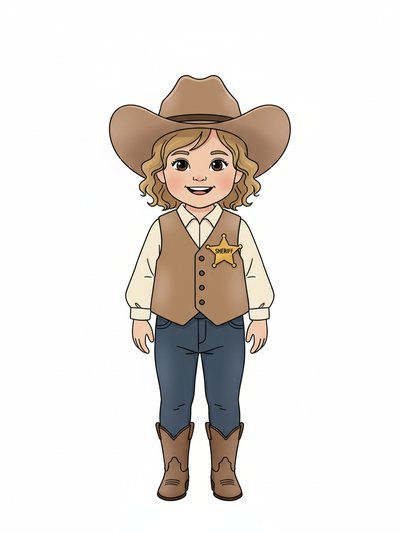 Our Baby Girl: Sheriff Julia 👒 - Minimalist