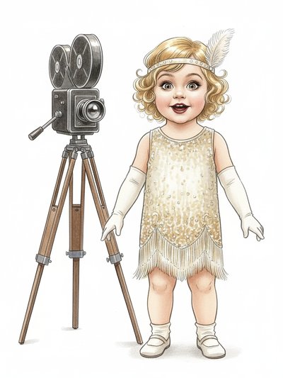 Julia's Silent Movie Magic 🎥 - Gentle Pencil