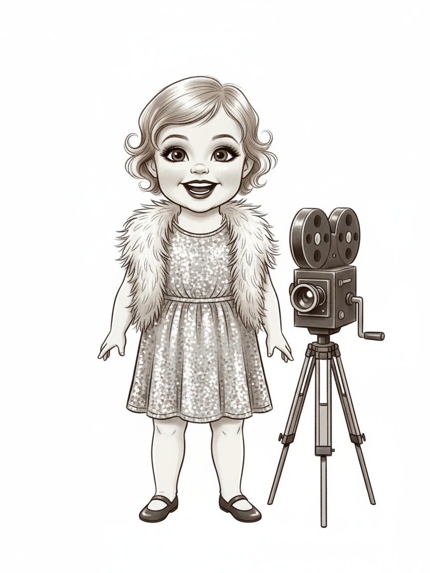 Julia the Silver Screen Starlet - Vintage Storybook