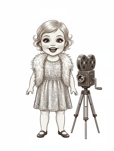 Julia's Silent Movie Magic 🎥 - Vintage Storybook