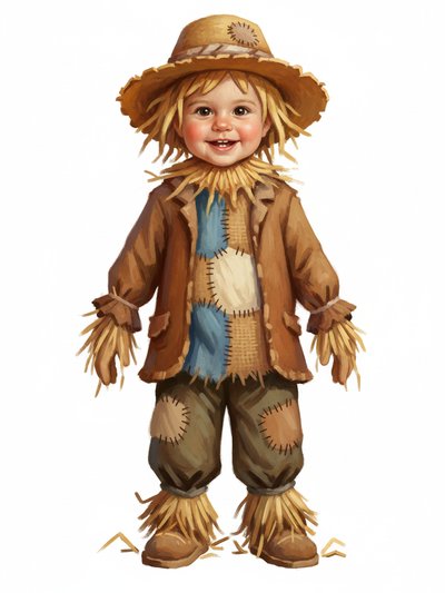 Julia's Scarecrow Adventure 🌾 - Impressionist Painting