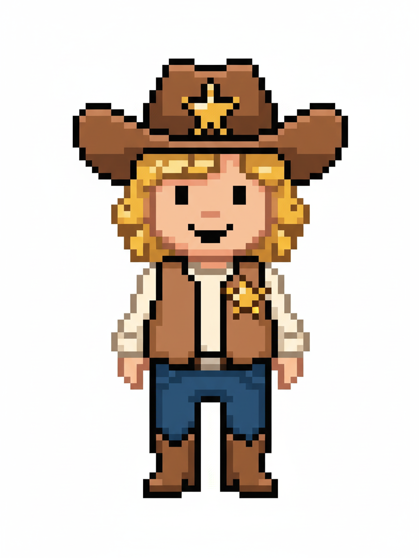 Sheriff Julia - Pixel Art