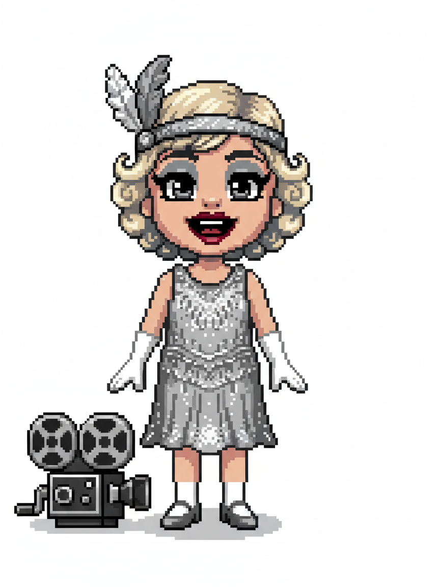 Julia the Silver Screen Starlet - Pixel Art