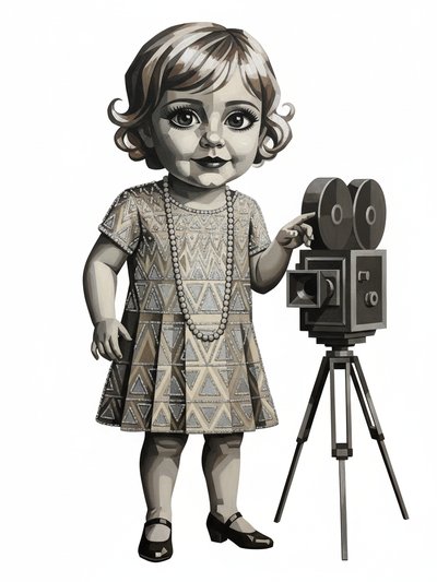 Julia's Silent Movie Magic 🎥 - Cubist Painting