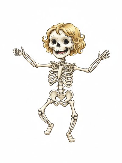 Julia's Spooky Skeleton Adventure 🎃 - Gentle Pencil