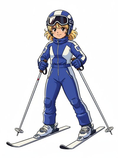 Julia's Snowy Adventures ⛷️ - Classic Anime