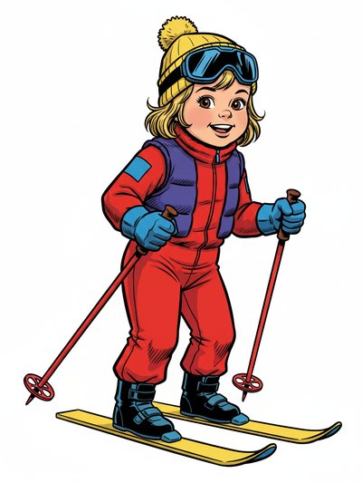 Julia's Snowy Adventures ⛷️ - Comic Book