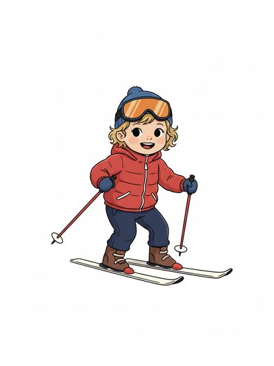 Julia's Snowy Adventures ⛷️ - Minimalist