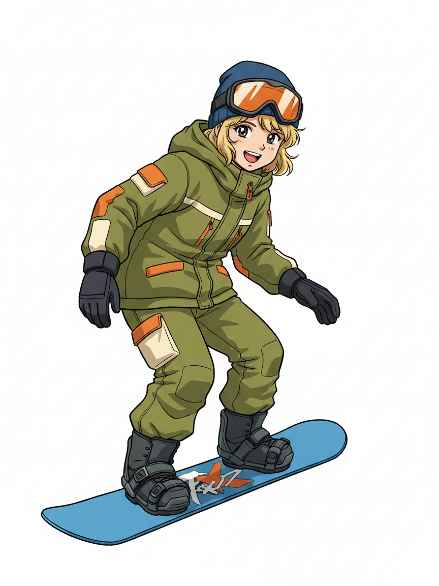 Julia the Snowboarder - Classic Anime