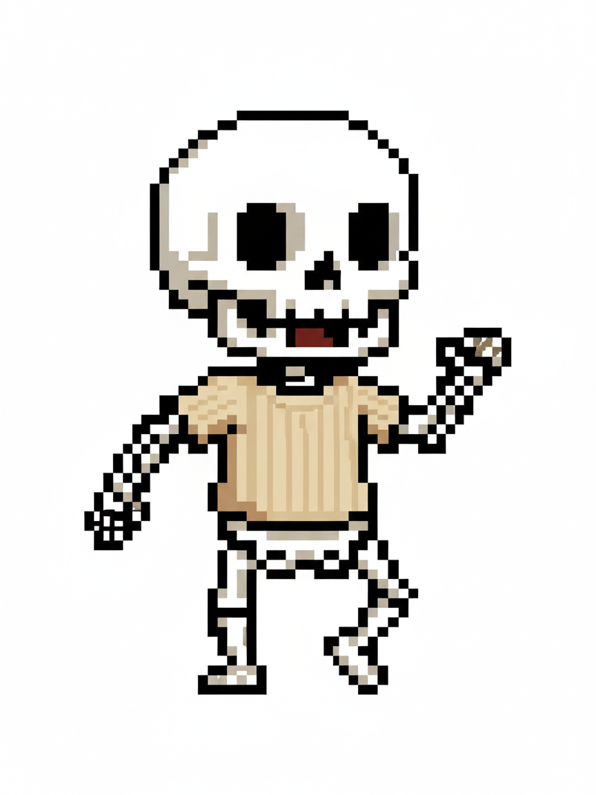 Jolly Julia Bones - Pixel Art