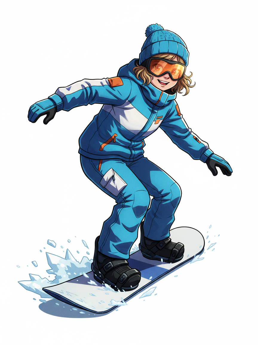 Julia the Snowboarder - Webtoon Anime