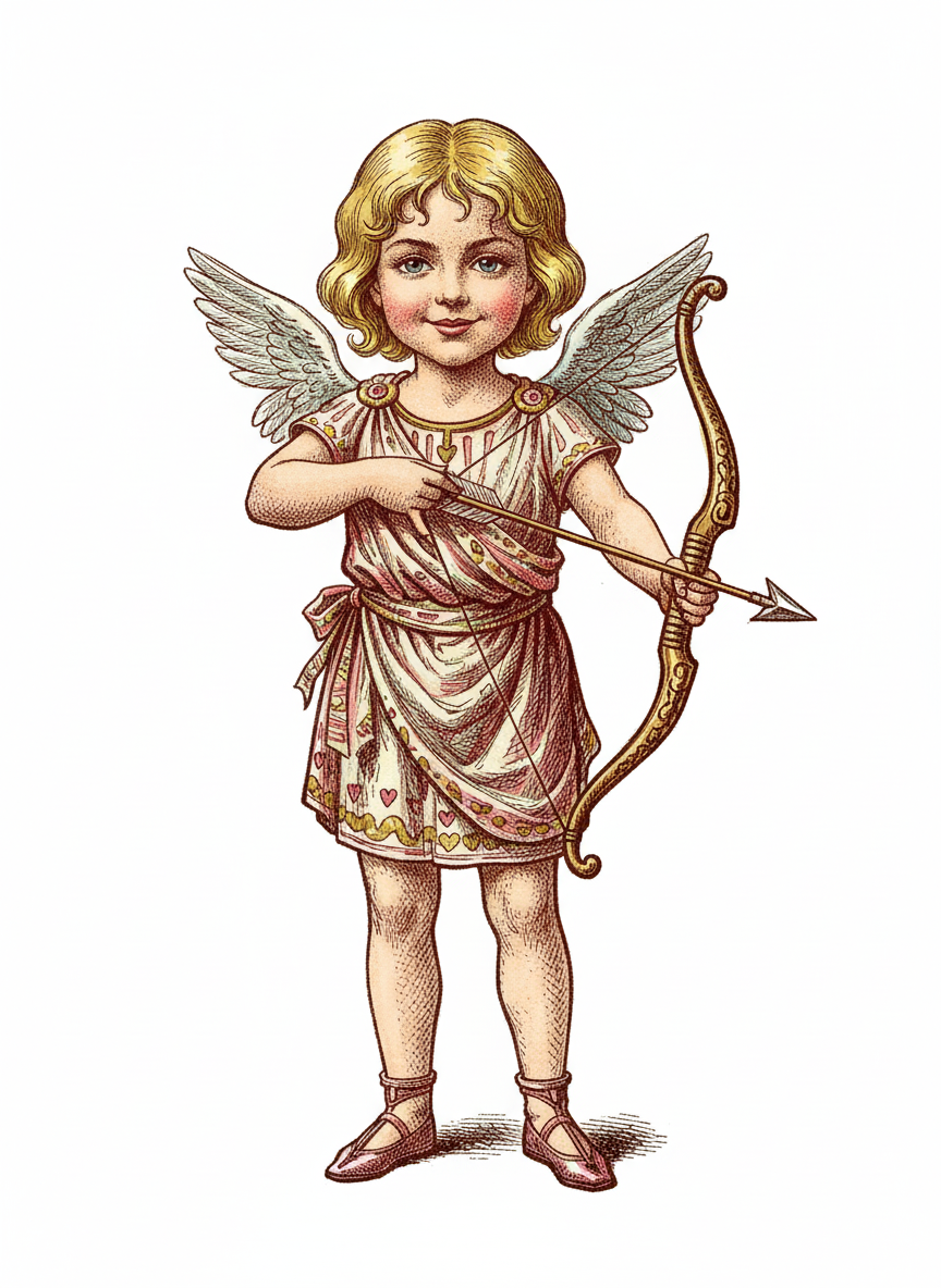 Cupid Mary - Victorian Illustration
