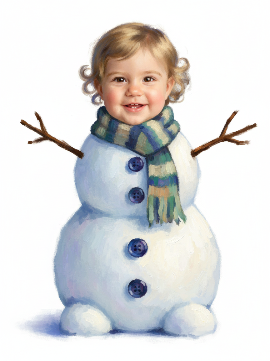 Snowy Julia - Impressionist Painting