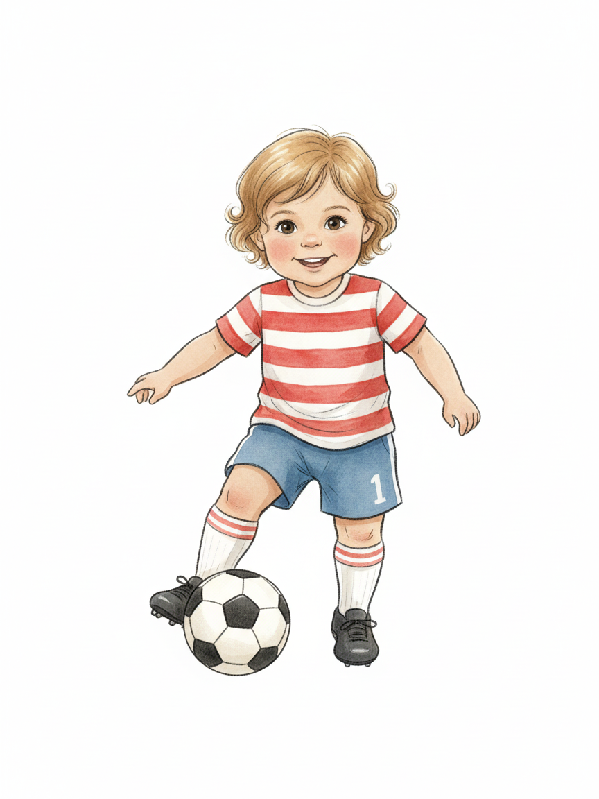 Julia the Playful Striker - Gentle Pencil