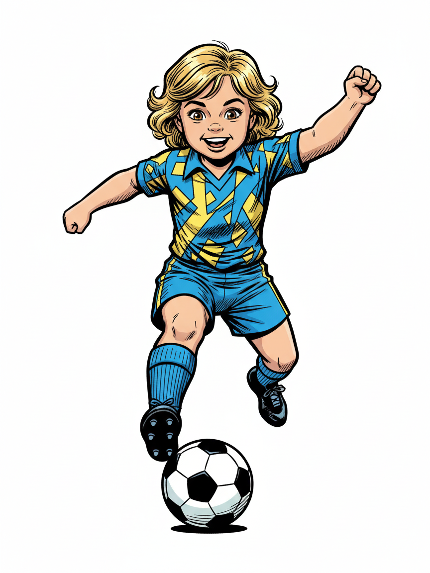 Julia the Playful Striker - Comic Book