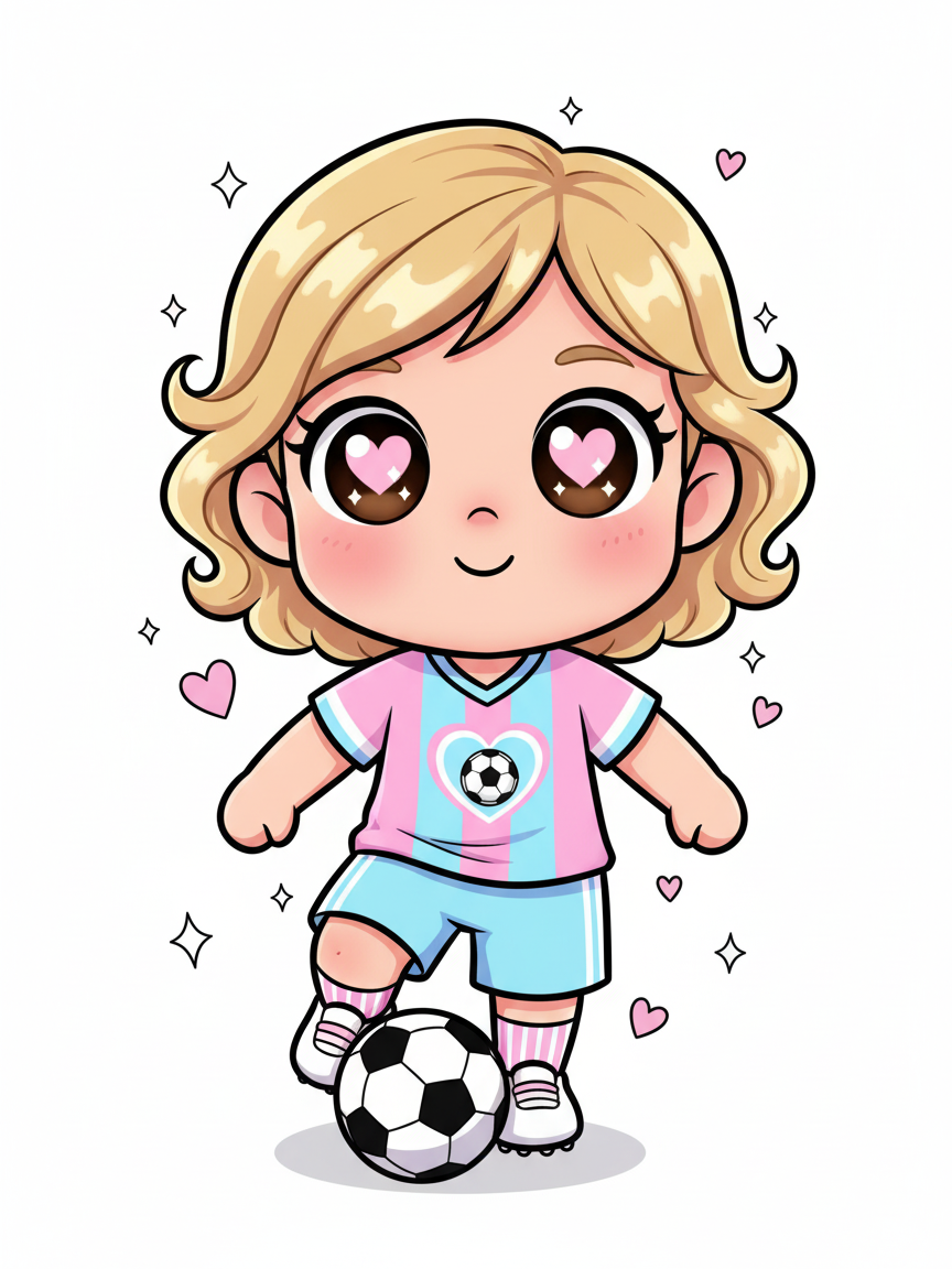 Julia the Playful Striker - Kawaii Cute