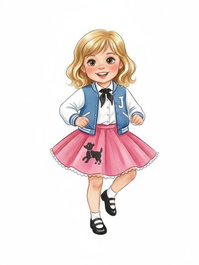 Julia's Sock Hop Dreams 🌟 - Gentle Pencil