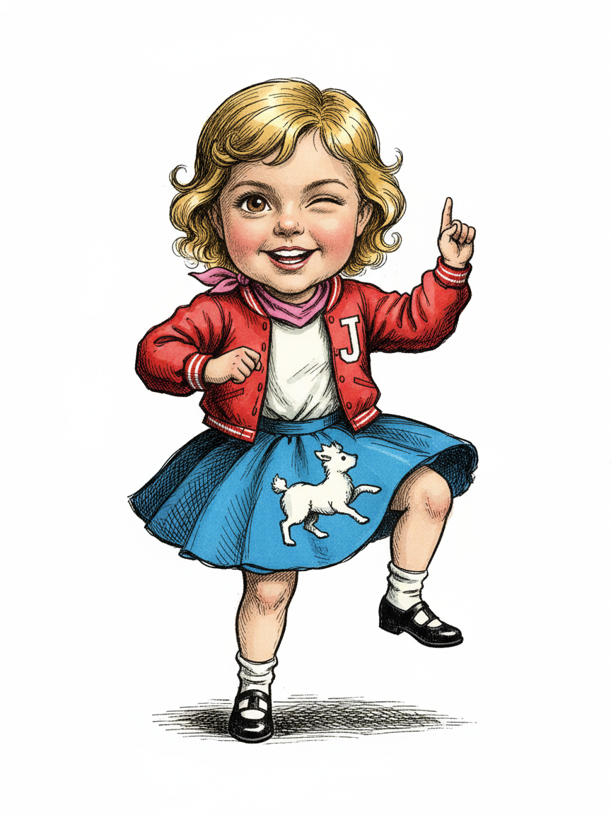 Jivin' Julia - Victorian Illustration