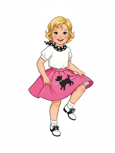 Julia's Sock Hop Dreams 🌟 - Vintage Storybook