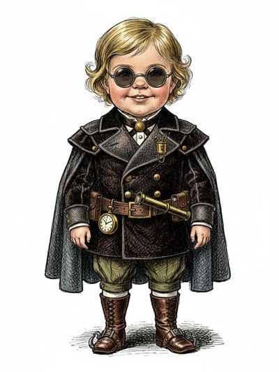 Julia's Secret Spy Adventures - Victorian Illustration