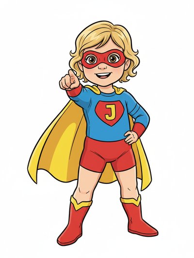 Julia's Superhero Adventures 🌟 - Classic Coloring Book