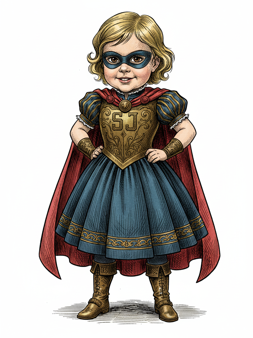 Super Julia - Victorian Illustration