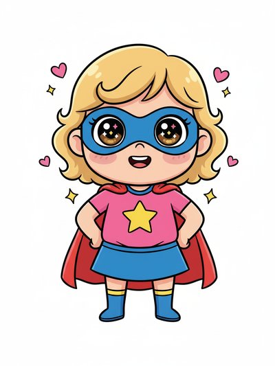 Julia's Superhero Adventures 🌟 - Kawaii Cute