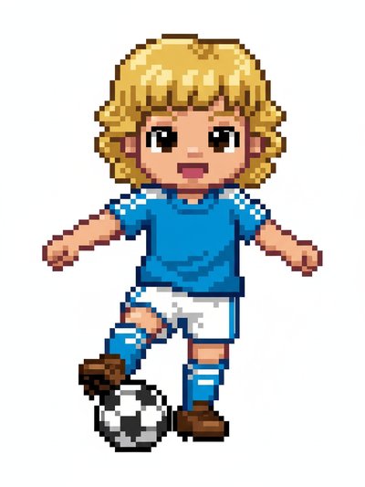 Our Little Soccer Star 🌟 - Pixel Art