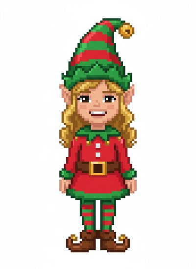 Mary's Elf Adventure 🎄 - Pixel Art