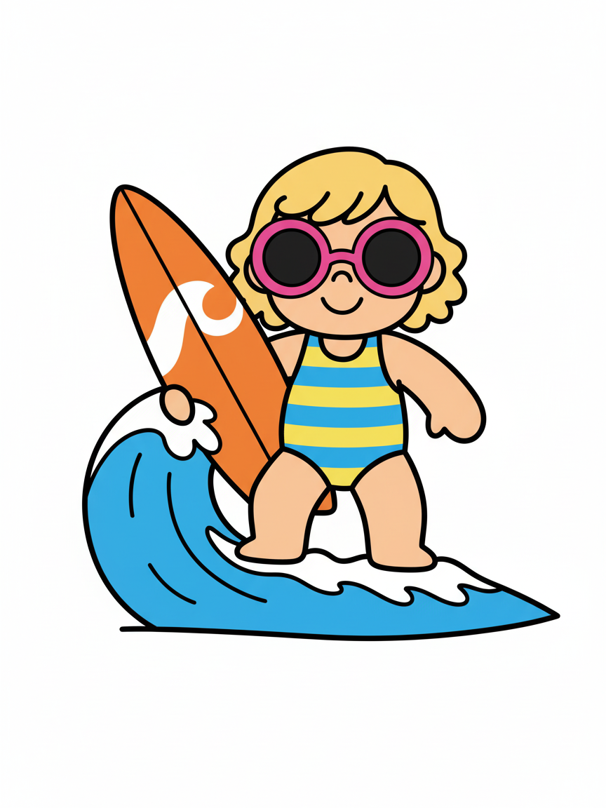 Julia the Wave Rider - Preschool Simple