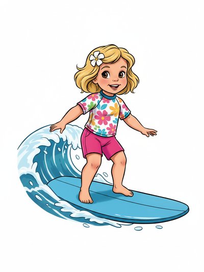 Our Little Surfer Girl 🌊 - Golden Age Animation