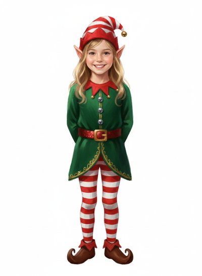 Mary's Elf Adventure 🎄 - Impressionist Painting