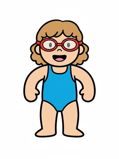 Our Little Swimmer Julia 🌊 - Preschool Simple