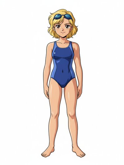 Our Little Swimmer Julia 🌊 - Classic Anime