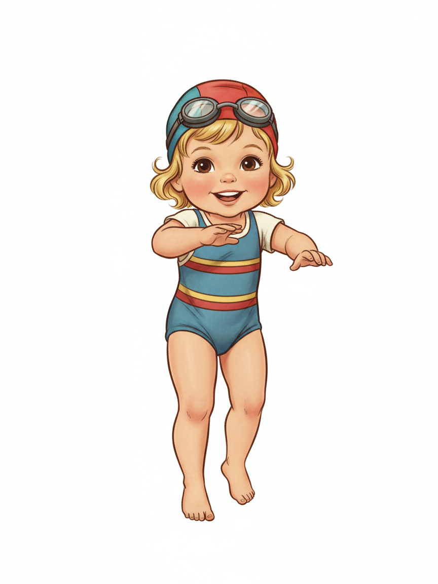 Julia the Water Wonder - Vintage Storybook