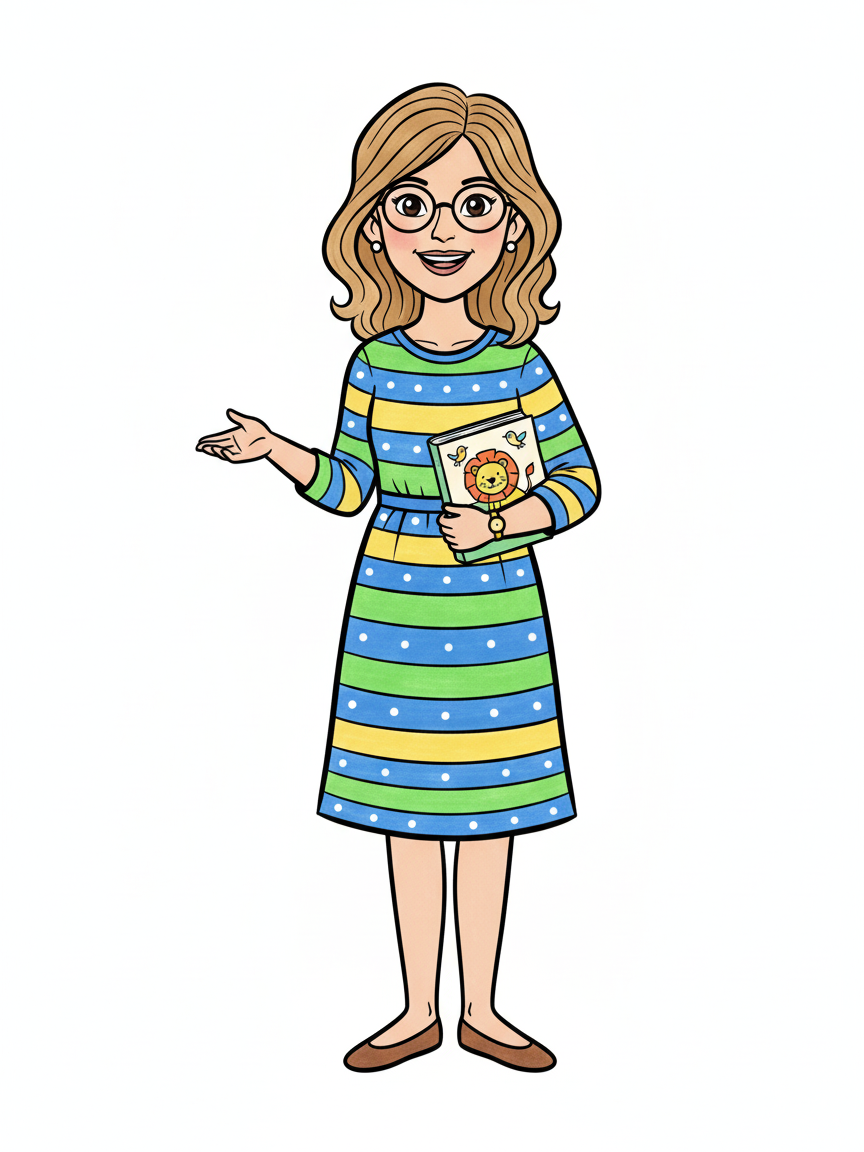 Teacher Julia - Classic Coloring Book