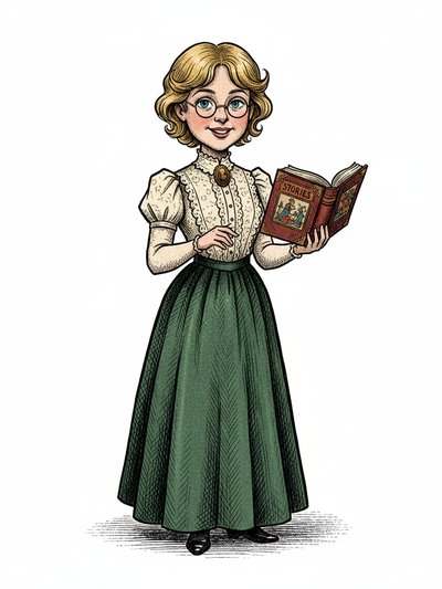 Julia's First Classroom Adventure 🏫 - Victorian Illustration