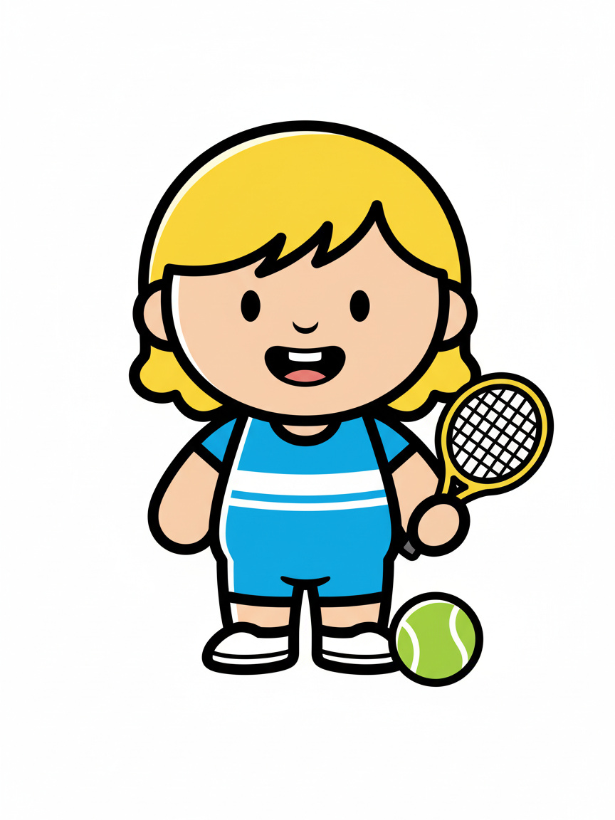 Julia the Tiny Tennis Star - Preschool Simple