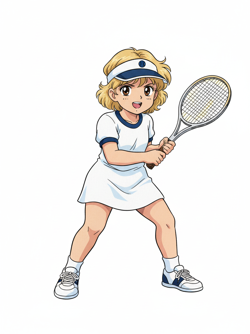 Julia the Tiny Tennis Star - Classic Anime