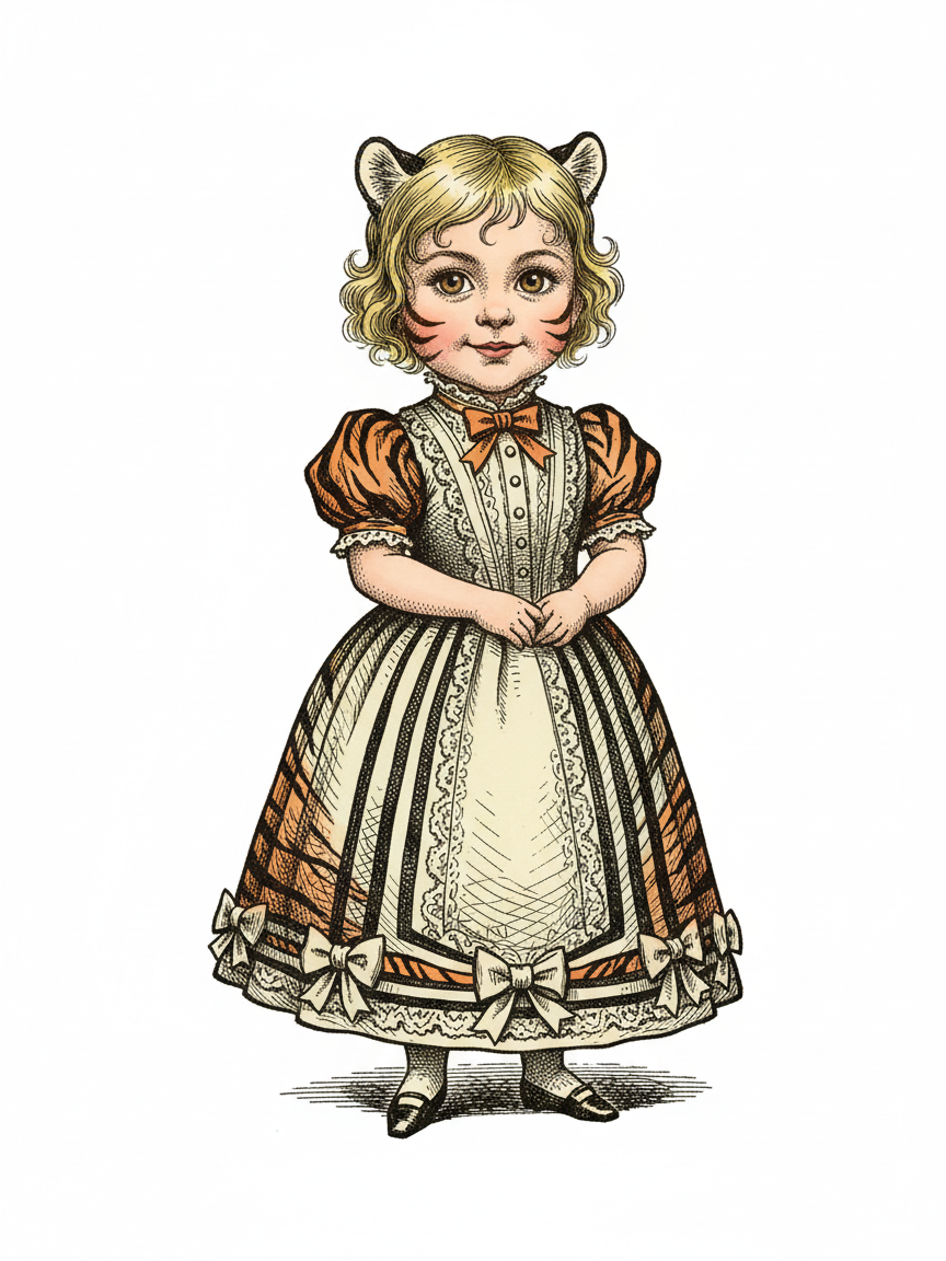 Julia the Tigress - Victorian Illustration