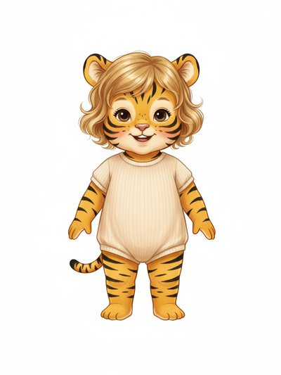 Our Little Tiger Adventure 🐯 - Vintage Storybook