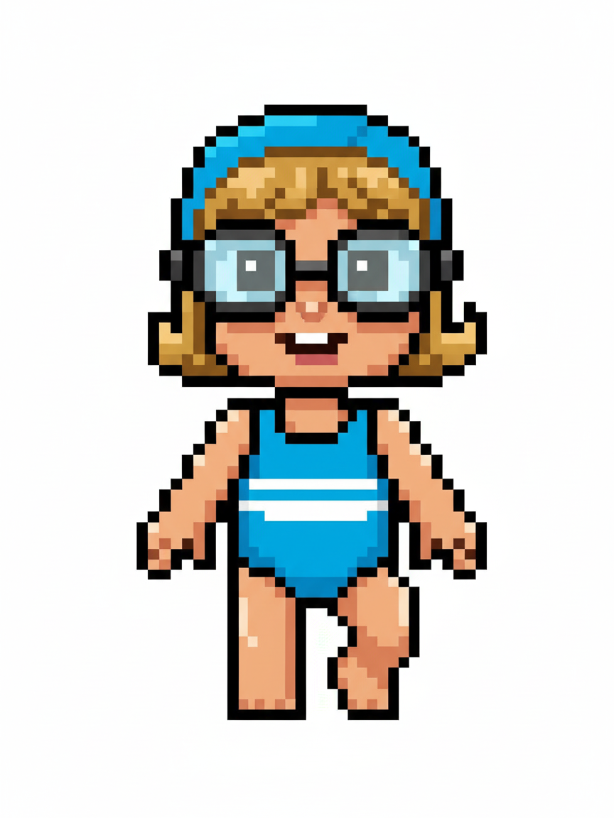 Julia the Water Wonder - Pixel Art