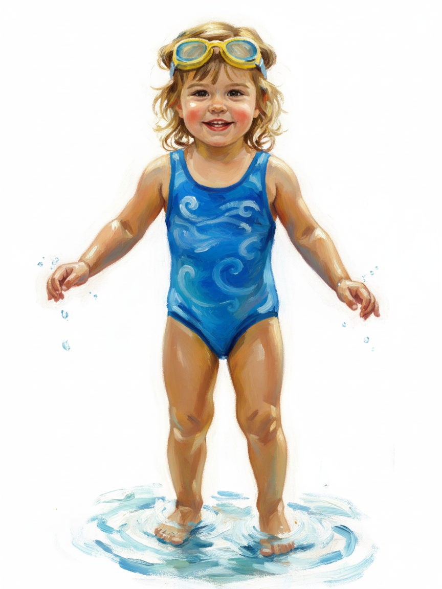 Julia the Water Wonder - Impressionist Painting