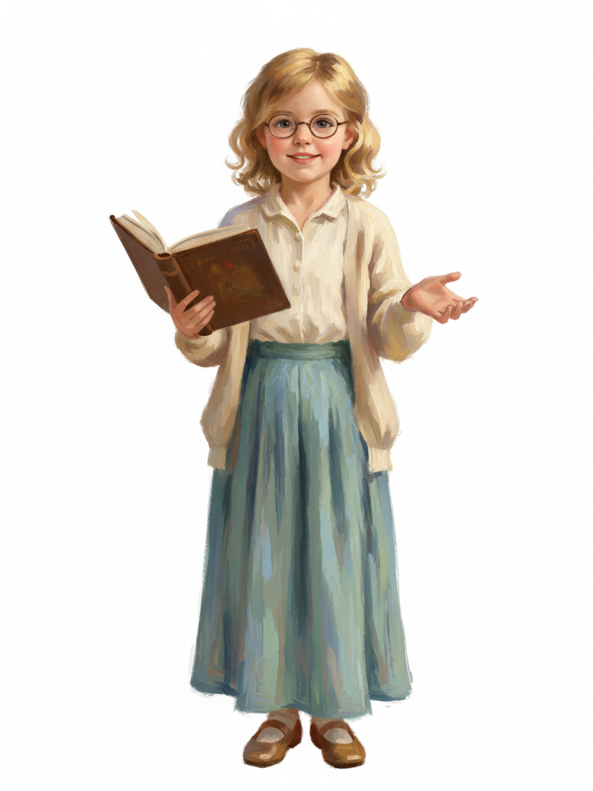 Teacher Julia - Impressionist Painting