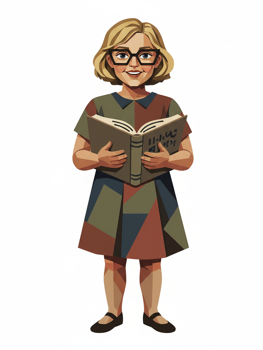 Teacher Julia - Cubist Painting