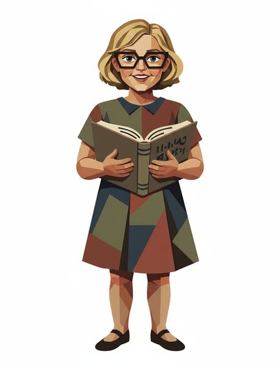 Julia's First Classroom Adventure 🏫 - Cubist Painting