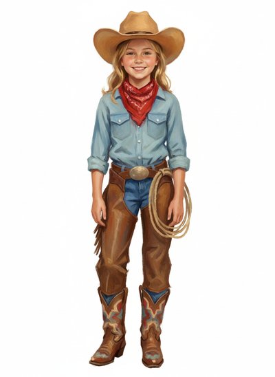 Mary's Cowboy Adventure 🤠 - Impressionist Painting