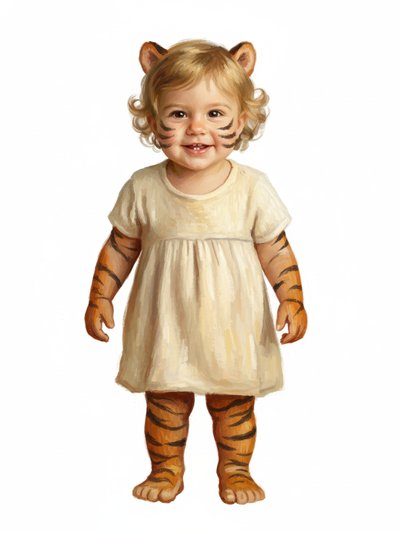 Our Little Tiger Adventure 🐯 - Impressionist Painting