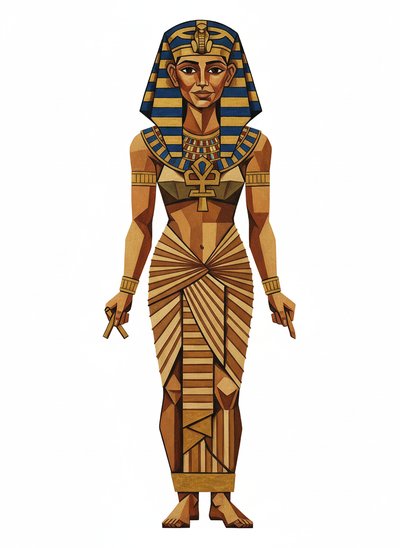 Mary's Royal Adventure 👑 - Cubist Painting